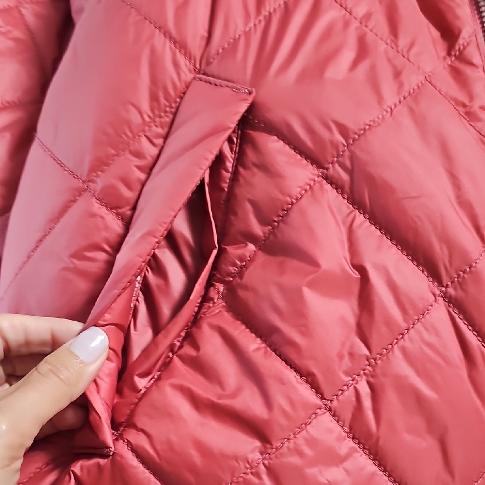 Express Women's Puffer Jacket - Dusty Rose Color Sz Med - Picture 5 of 10
